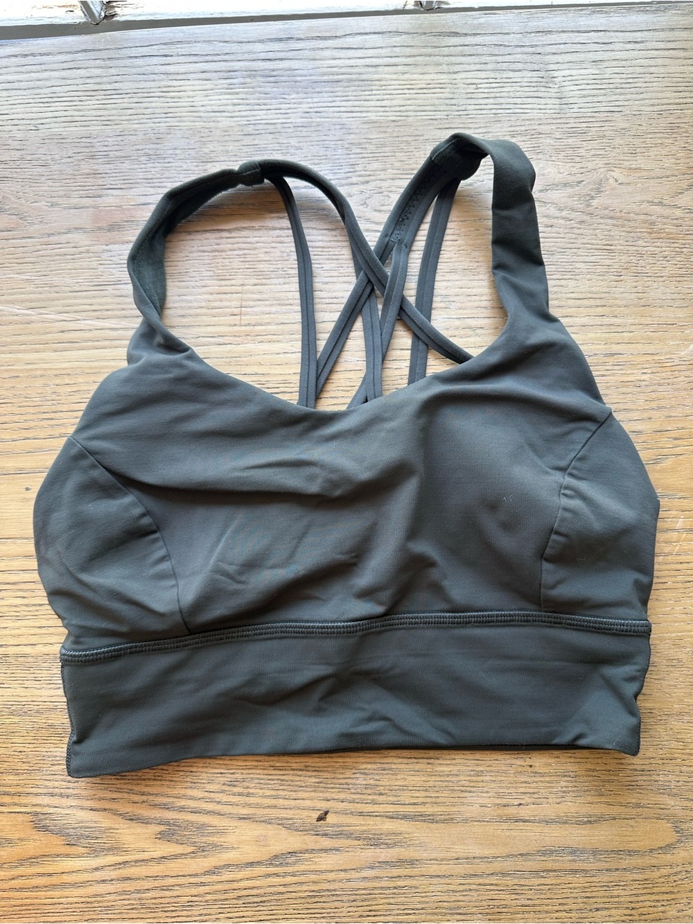 lululemon athletica Black Strappy Back Sports Bra